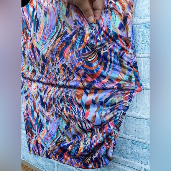 Savee Couture Laguna Beach watercolor dress size XS NWT - Picture 9 of 12